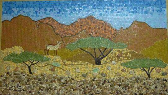 Mosaic in Masada